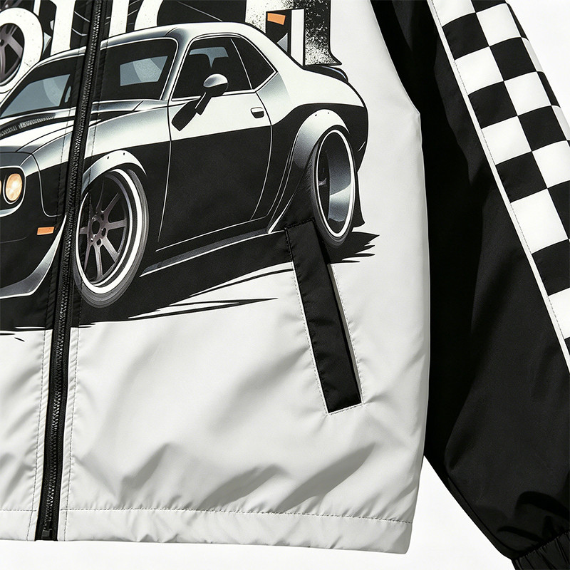 DTG Print Screen Print Patchwork Jacket