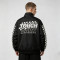 Applique Patchwork Print Vintage Biker Jacket | Retro Racing Streetwear | Clothing Manufacturer