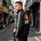 Printed Patchwork Racing Jacket | Vintage Streetwear | Y2K Style | Streetwear Manufacturer