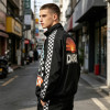 Printed Patchwork Racing Jacket | Vintage Streetwear | Y2K Style | Streetwear Manufacturer