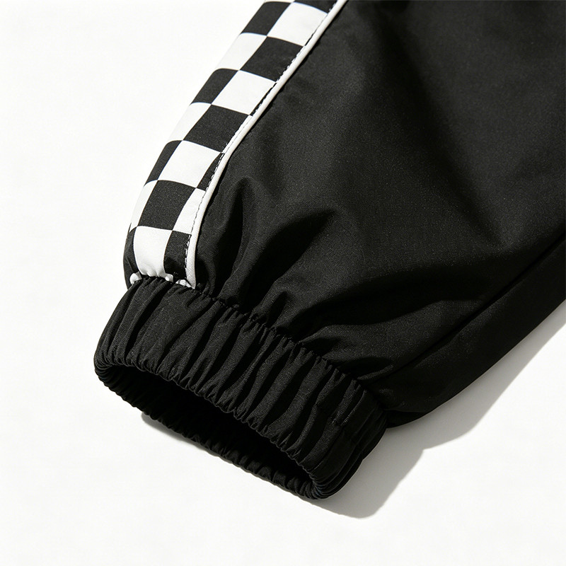 Printed Patchwork Racing Jacket