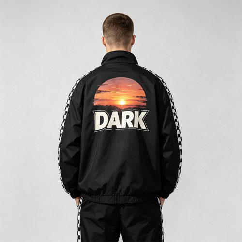 Printed Patchwork Racing Jacket | Vintage Streetwear | Y2K Style | Streetwear Manufacturer