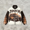 Patchwork DTG Print Vintage Biker Jacket | Y2K Racing Jacket | Custom Streetwear Manufacturer