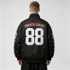 DTG and Screen Print 88 Skull Graphic Biker Jacket | Vintage Racing Streetwear | Clothing Manufacturer