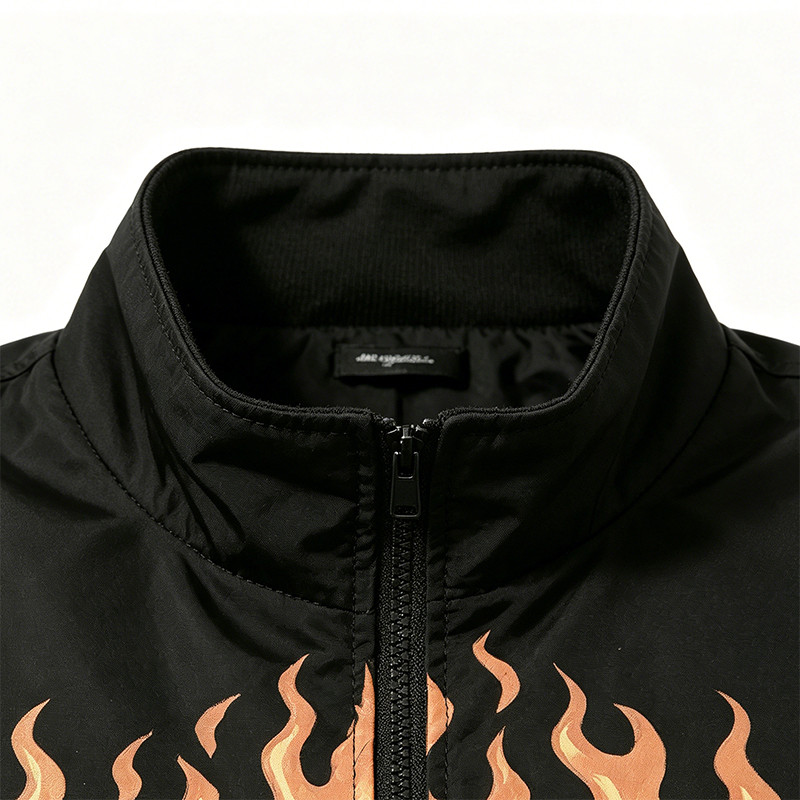 DTG Print Vintage Skull Racing Jacket