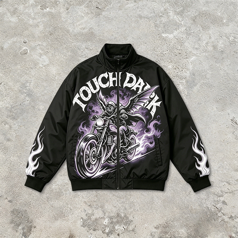 DTG Print Applique Vintage Racing Jacket