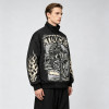 DTG Print Vintage Racing Jacket | Graphic Flame Oversized Bomber | Streetwear Manufacturer