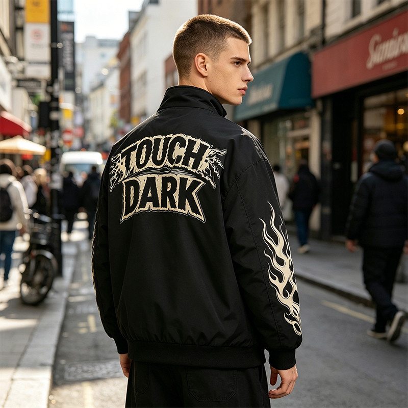 DTG Print Vintage Racing Jacket
