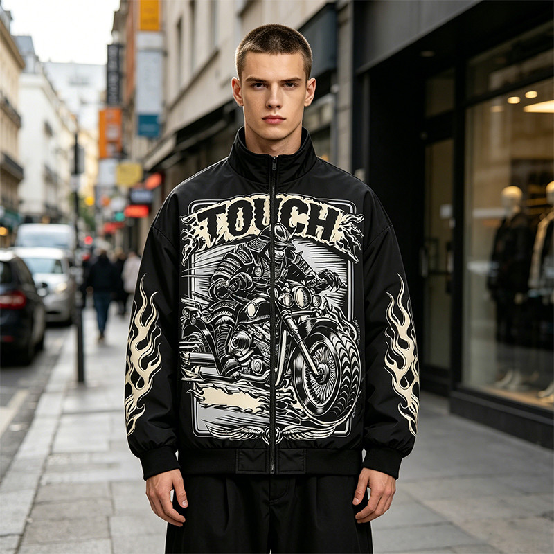 DTG Print Vintage Racing Jacket