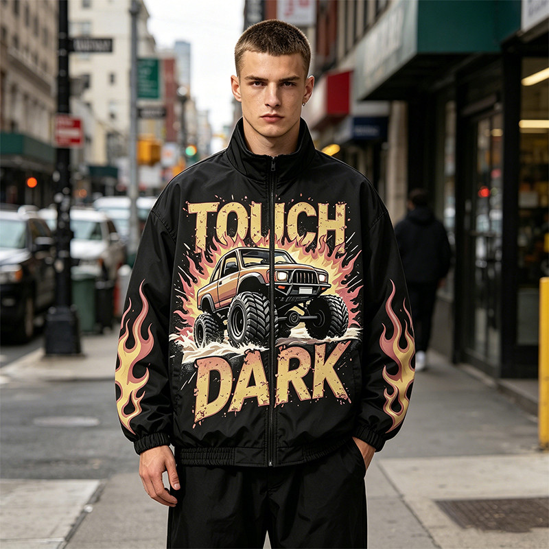 DTG Print Monster Truck Flame Jacket