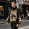 DTG Print Monster Truck Flame Jacket | Vintage Graphic Racing Streetwear | OEM Streetwear