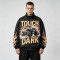 DTG Print Monster Truck Flame Jacket | Vintage Graphic Racing Streetwear | OEM Streetwear