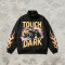 DTG Print Monster Truck Flame Jacket | Vintage Graphic Racing Streetwear | OEM Streetwear