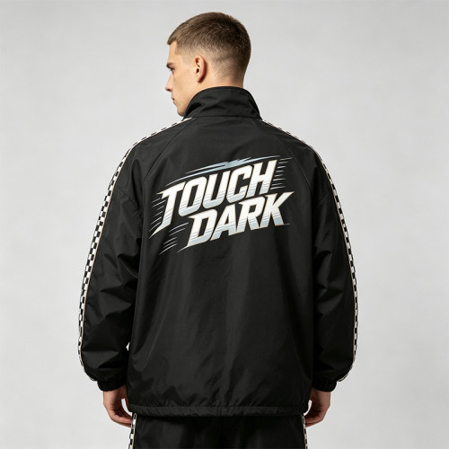 Patchwork DTG Screen Print Racing Jacket | Y2K Vintage Windbreaker | Streetwear Manufacturer