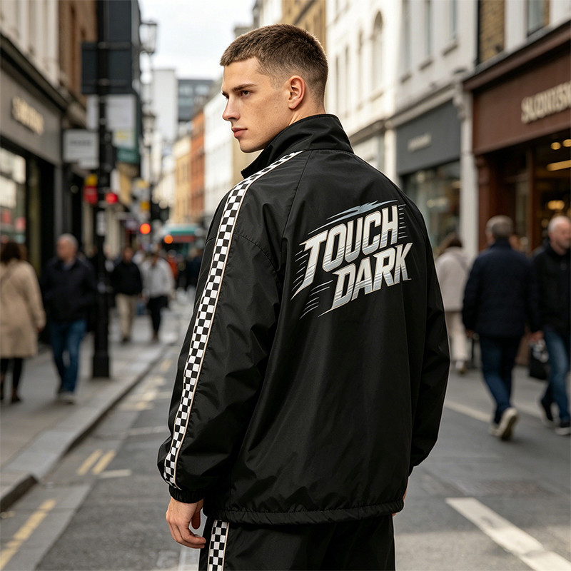 Patchwork DTG Screen Print Racing Jacket