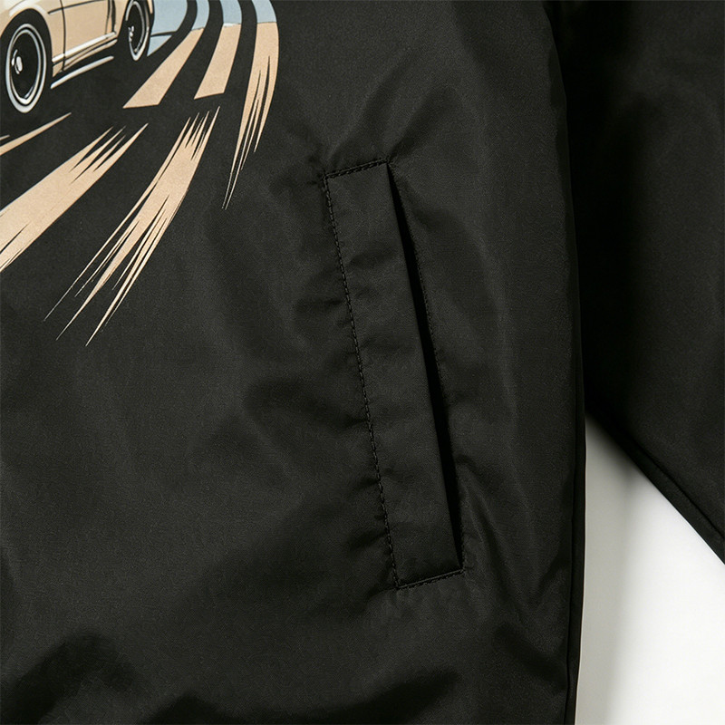 Patchwork DTG Screen Print Racing Jacket