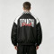 DTG and Screen Print Patchwork Vintage Racing Jacket | Checkerboard Race Car Graphic Jacket | OEM Streetwear