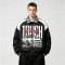 DTG and Screen Print Patchwork Vintage Racing Jacket | Checkerboard Race Car Graphic Jacket | OEM Streetwear