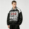 DTG and Screen Print Patchwork Vintage Racing Jacket | Checkerboard Race Car Graphic Jacket | OEM Streetwear