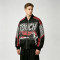 DTG Print Patchwork Screen Print Biker Jacket | Vintage Racing Jacket | Custom Streetwear Manufacturer