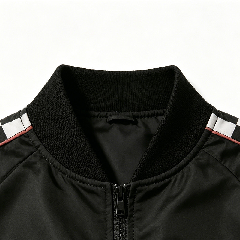 Screen and DTG Print Patchwork Snake Car Racing Jacket
