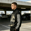 Applique Screen and DTG Print Patchwork Racing Jacket | Vintage Streetwear Windbreaker | OEM Streetwear