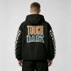 Screen and DTG Print Patchwork Jacket | Vintage Racing Car Hooded Windbreaker | Checkerboard sleeve | Custom Streetwear Manufacturer