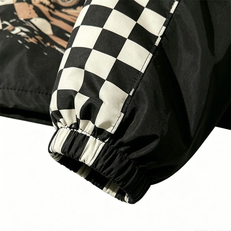 Screen and DTG Print Patchwork Jacket