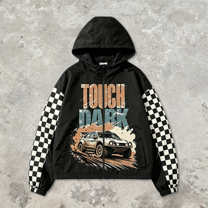 Screen and DTG Print Patchwork Jacket
