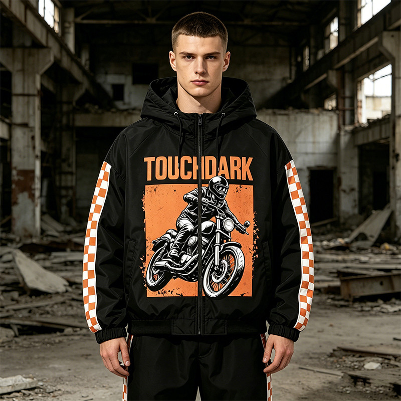 Screen and DTG Print Patchwork Jacket