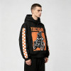 Screen and DTG Print Patchwork Jacket | Hooded Windbreaker | Checker Sleeve Streetwear | OEM Streetwear