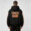 Screen and DTG Print Patchwork Jacket | Hooded Windbreaker | Checker Sleeve Streetwear | OEM Streetwear