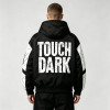 Screen Print Color Block Patchwork Jacket | Vintage Racing Hooded Jacket | Crack Print Street Windbreaker | OEM Streetwear