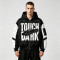 Screen Print Color Block Patchwork Jacket | Vintage Racing Hooded Jacket | Crack Print Street Windbreaker | OEM Streetwear