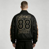DTG Print and Applique Vintage Racing Jacket | Oversized Flame Graphic Jacket | Custom Streetwear