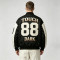DTG Print Color Block Patchwork Applique Jacket | Retro Wing Graphic Racing Jacket | Clothing Manufacturer