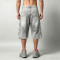 Vintage Washed Spray Dye Applique Cropped Pants | Distressed Ripped Cargo Street Trousers | OEM Streetwear