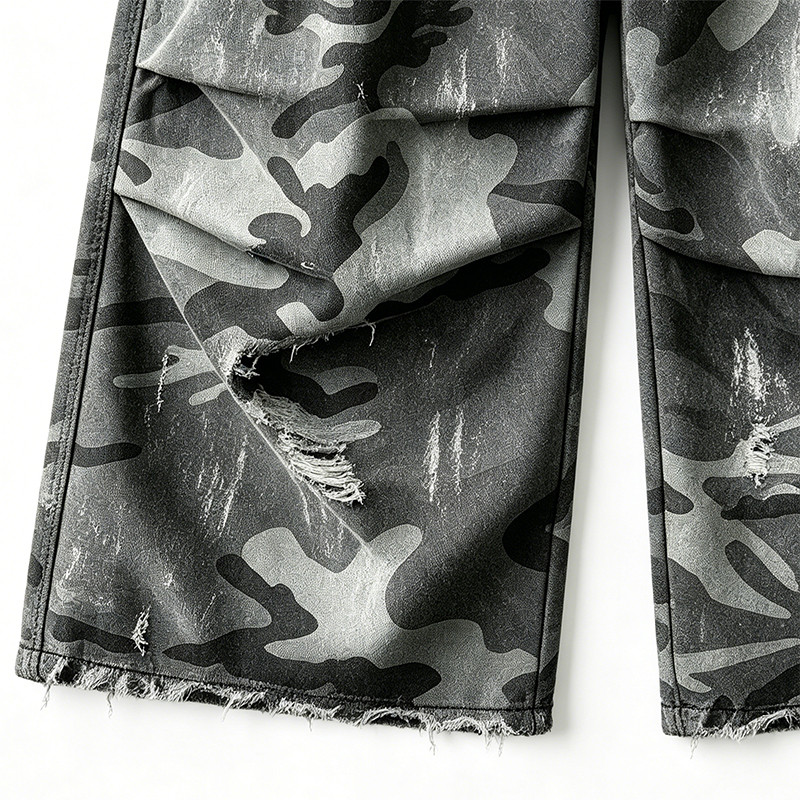 Washed Spray Dye Screen and DTG Print Pants