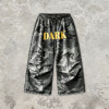 Washed Spray Dye Screen and DTG Print Pants | Distress Ripped | Vintage Camo Cropped Cargo Pants | OEM Streetwear