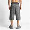 Distressed Ripped Embroidery Cropped Pants | Leopard Vintage Cropped Denim Pants | Custom Streetwear