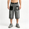 Distressed Ripped Embroidery Cropped Pants | Leopard Vintage Cropped Denim Pants | Custom Streetwear
