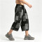 Washed and Patchwork Vintage Cropped Pants | 100% Cotton Wide Leg Baggy Denim Shorts | OEM Streetwear