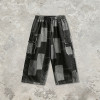 Washed and Patchwork Vintage Cropped Pants | 100% Cotton Wide Leg Baggy Denim Shorts | OEM Streetwear