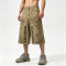 Applique Washed Spray Dye Vintage Cargo Pants | Distressed Ripped Capri Shorts | Streetwear Manufacturer