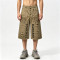 Applique Washed Spray Dye Vintage Cargo Pants | Distressed Ripped Capri Shorts | Streetwear Manufacturer