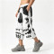 Appique DTG Printed Skull Vintage Cropped Pants | 100% Cooton Cropped Sweatpants | Custom Streetwear Manufacturer