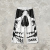 Appique DTG Printed Skull Vintage Cropped Pants | 100% Cooton Cropped Sweatpants | Custom Streetwear Manufacturer