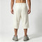 DTG Print Evil Eye Vintage Abrade Cropped Pants | Distressed Ripped Cut-Off Capri Pants | OEM Streetwear