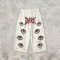 DTG Print Evil Eye Vintage Abrade Cropped Pants | Distressed Ripped Cut-Off Capri Pants | OEM Streetwear
