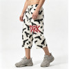 Heat Transfer Print Vintage Cropped Pants | Graffiti Gun Pattern Cropped shorts | Custom Streetwear